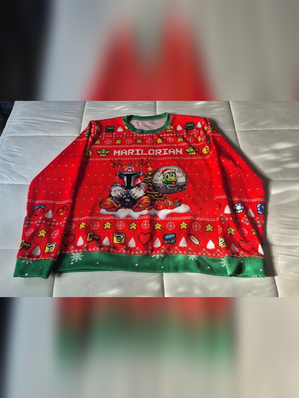 Marilorian Holiday Graphic Sweater - Red & Green